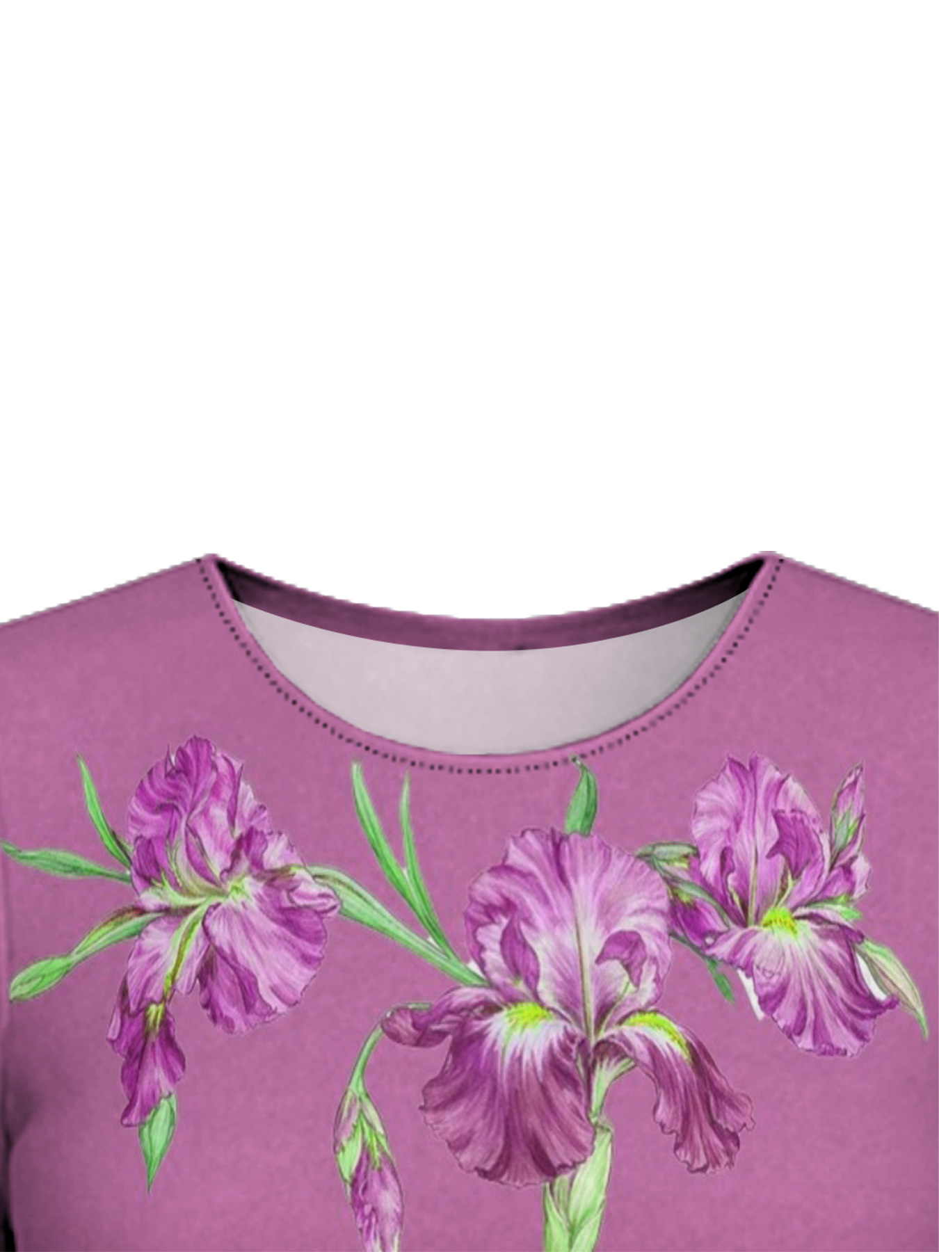 Burgundy Iris Floral Cross Scripture Easter Flare Sleeve Bodycon Midi Dress JIHB2863