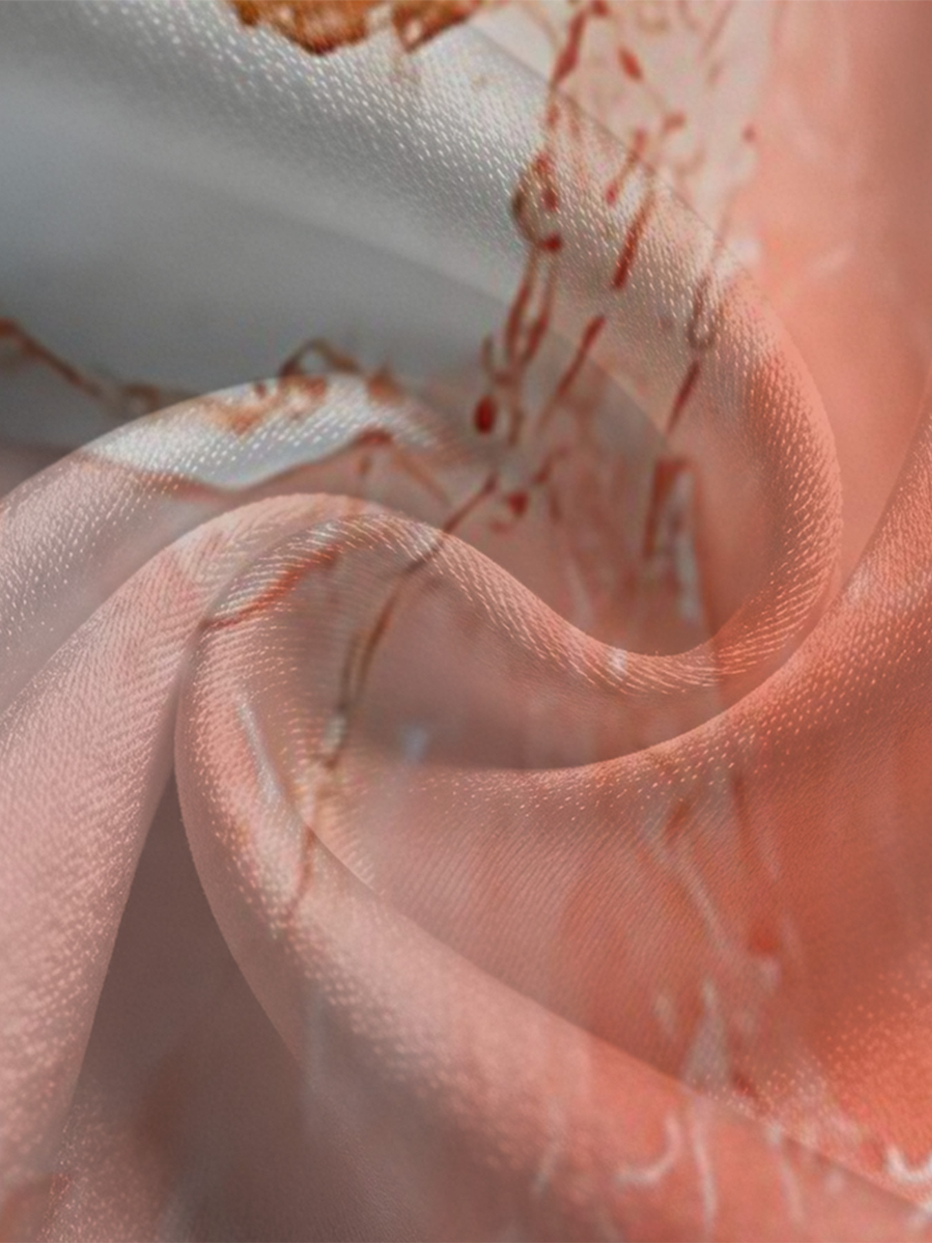 Teal & Gold Marble Long Sleeve Zip-Up Jumpsuit 