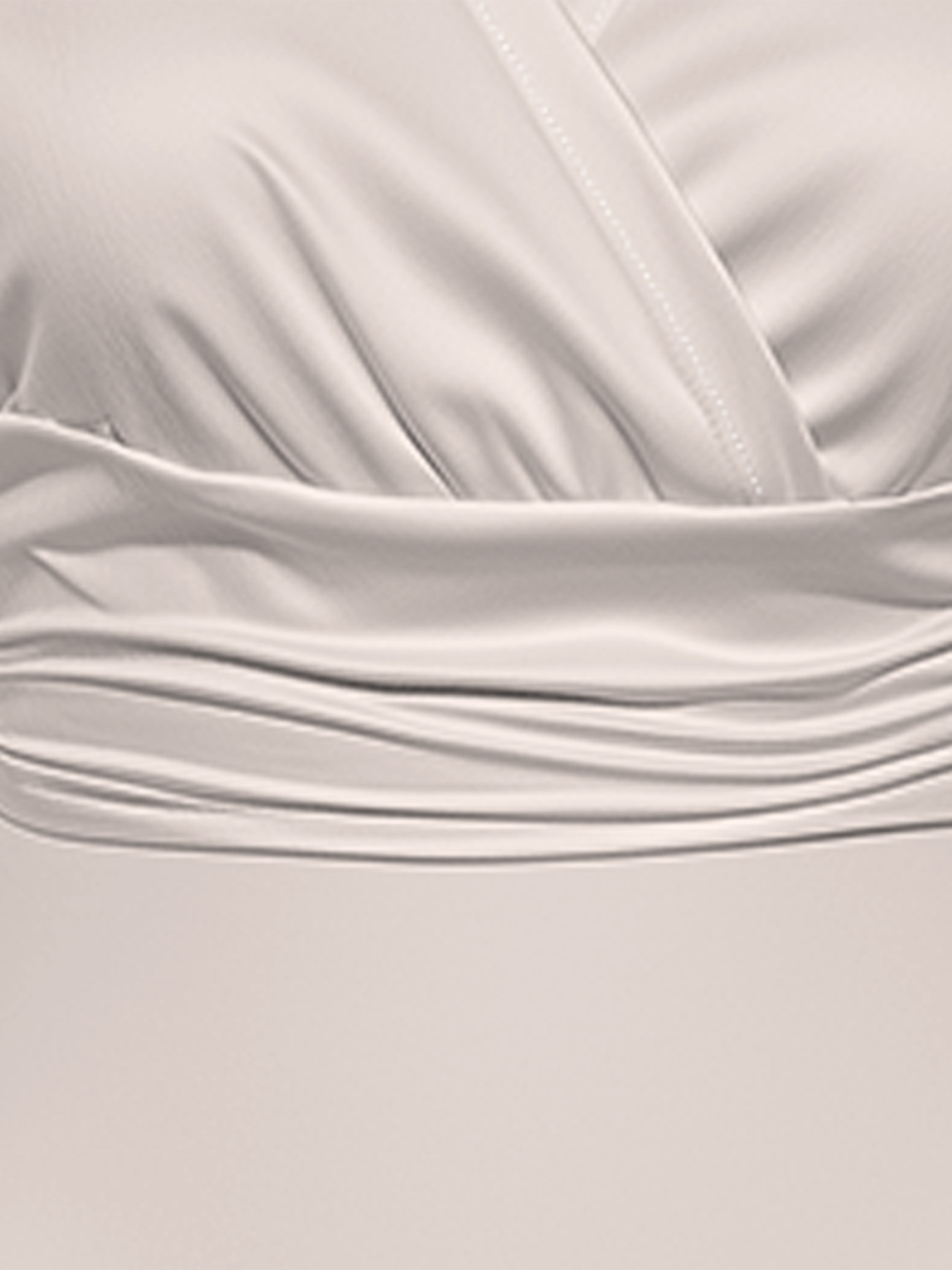 Ivory Cap Sleeve V-Neck Midi Dress