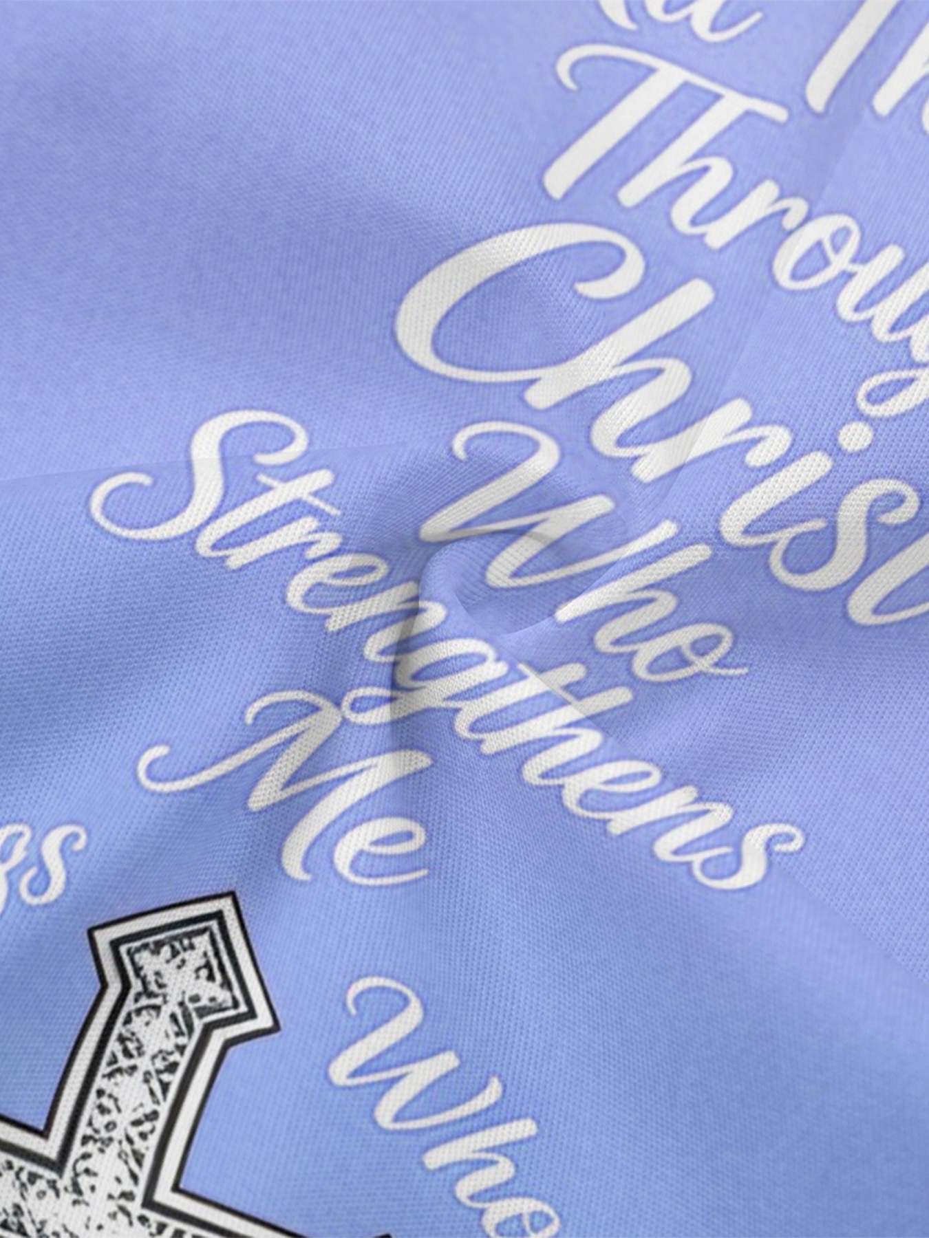 Periwinkle Blue Floral Basket Cross Easter Flare Sleeve Bodycon Midi Dress