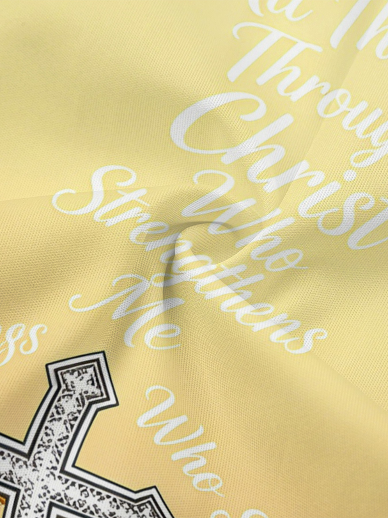 Butter Yellow Floral Basket Cross Easter Flare Sleeve Bodycon Midi Dress