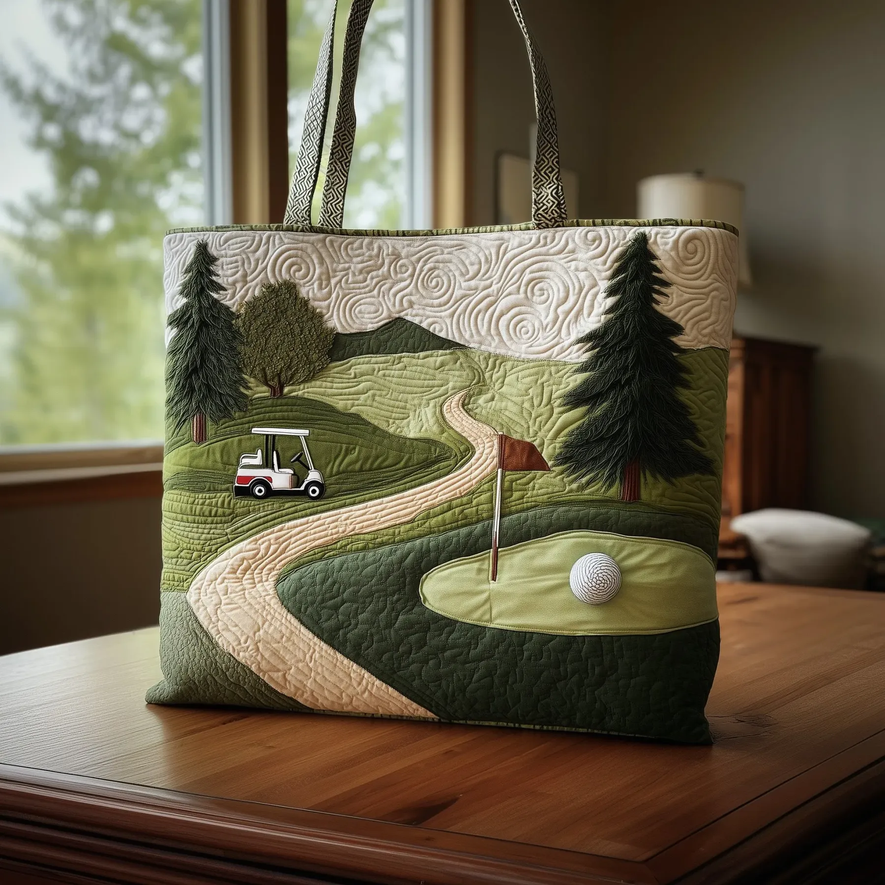 Adorable Shih Tzu Quilted Tote Bag