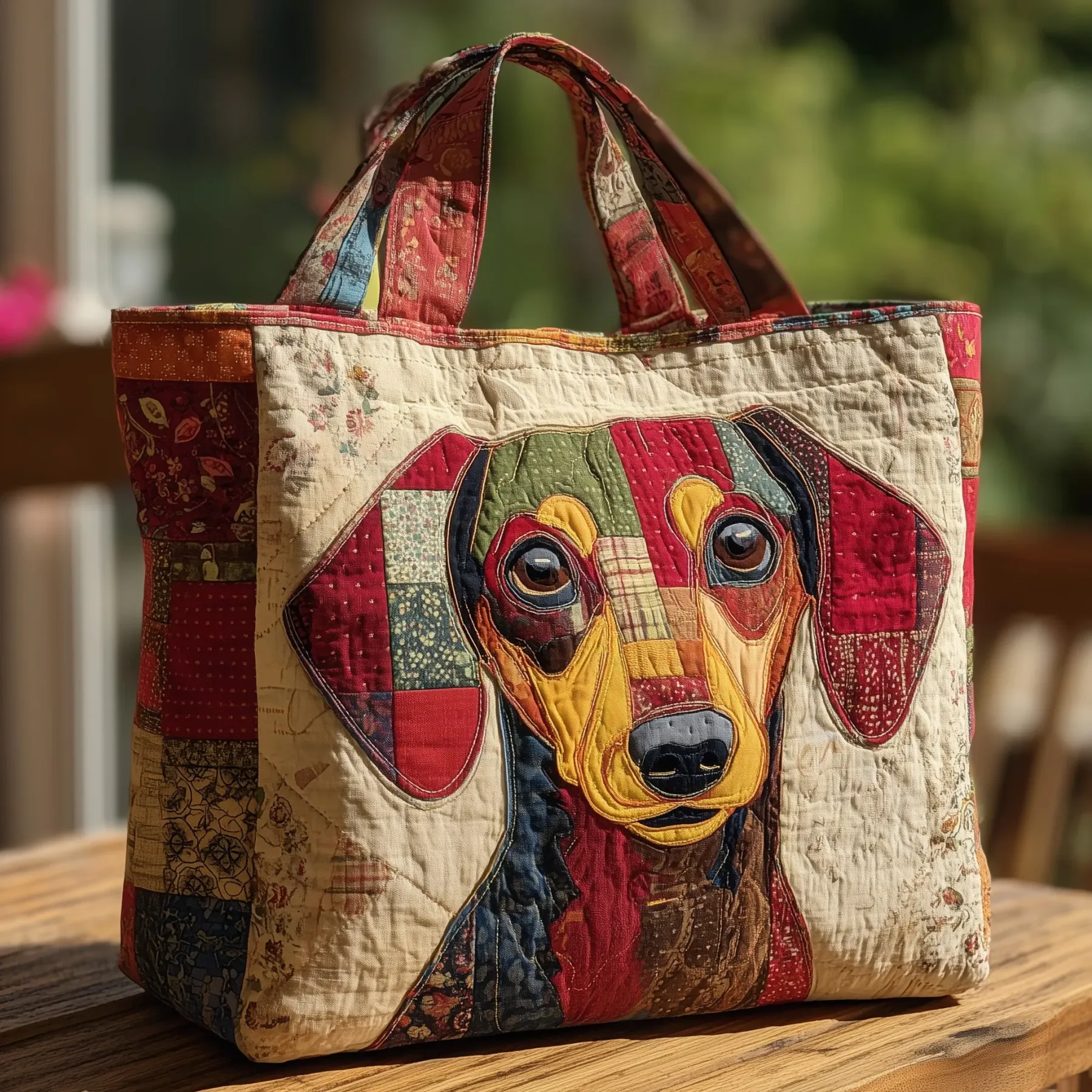 Cardinal Love Quilted Tote Bag