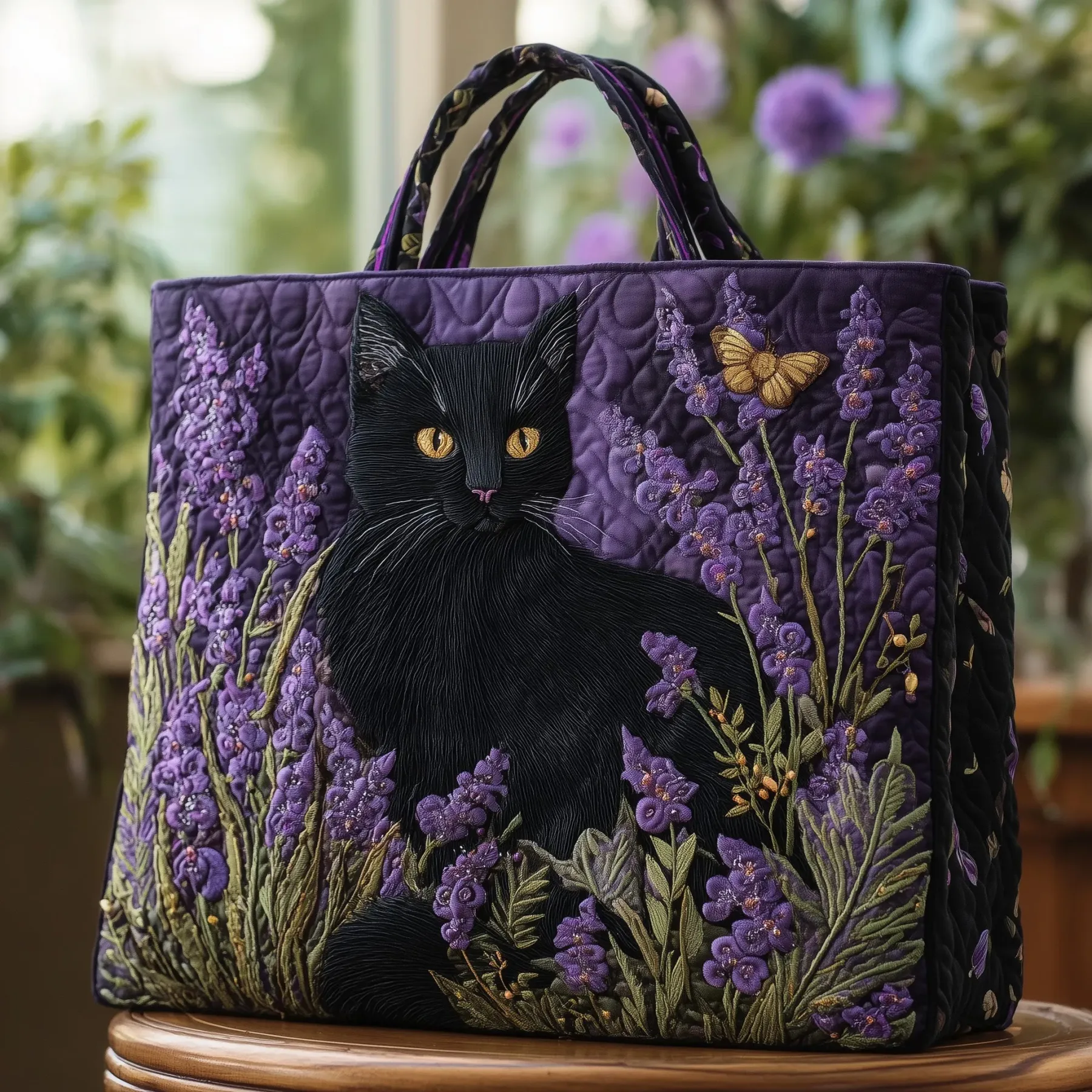 Adorable Shih Tzu Quilted Tote Bag