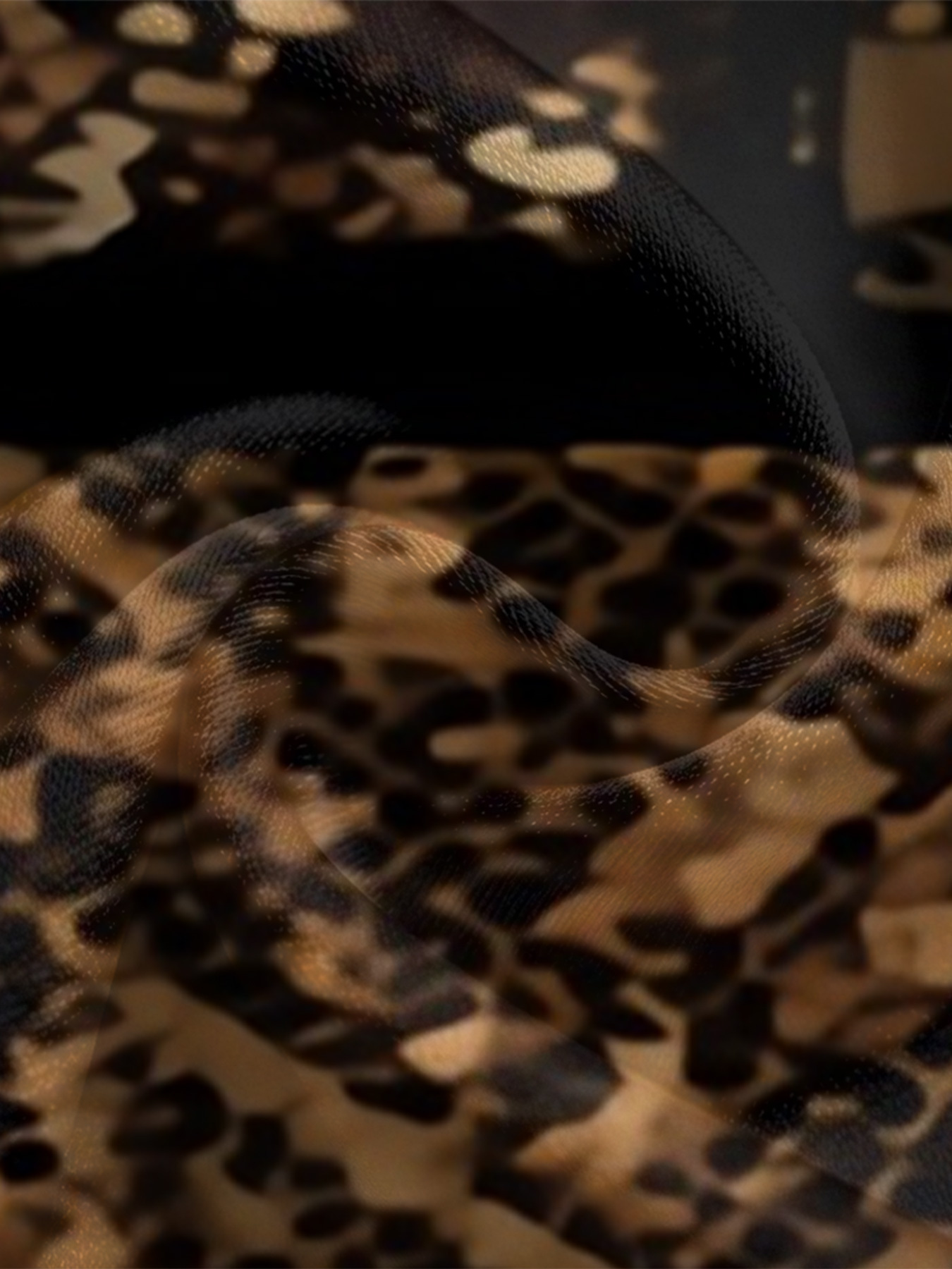 Mixed Animal Print Long Sleeve Zip-Up Jumpsuit