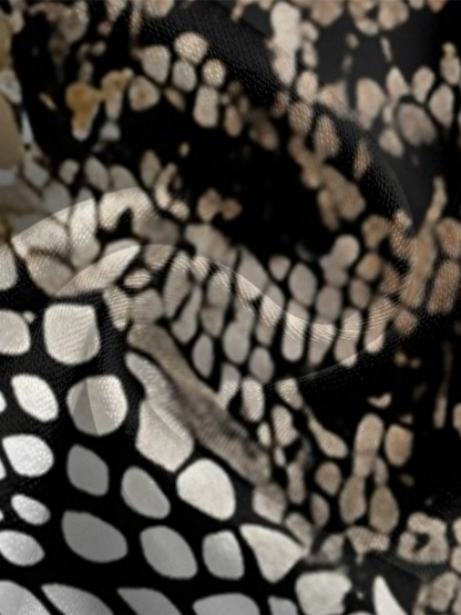 Safari Animal Long Sleeve Zip-Up Jumpsuit 