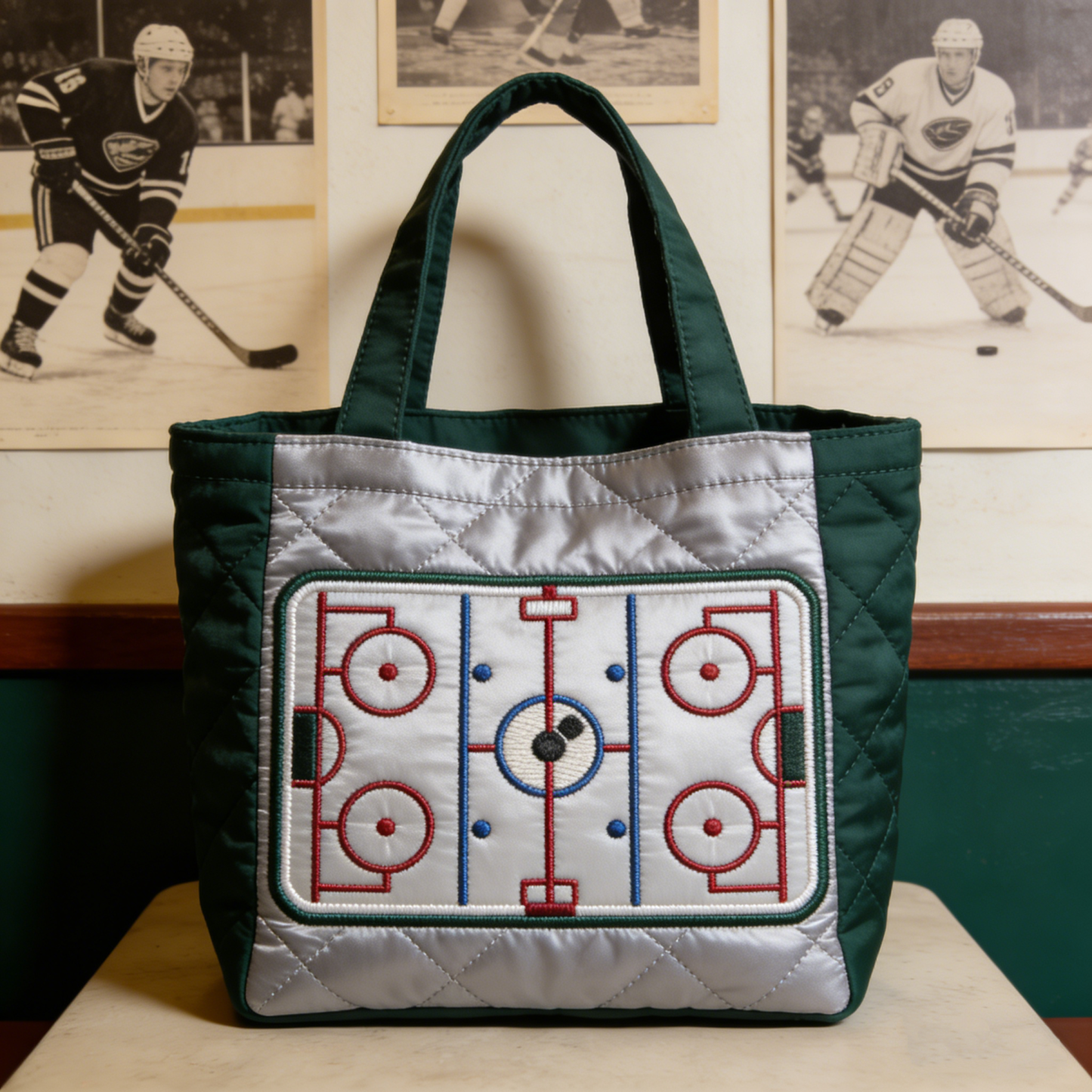 Moonlit Meow QuiltedTote Bag