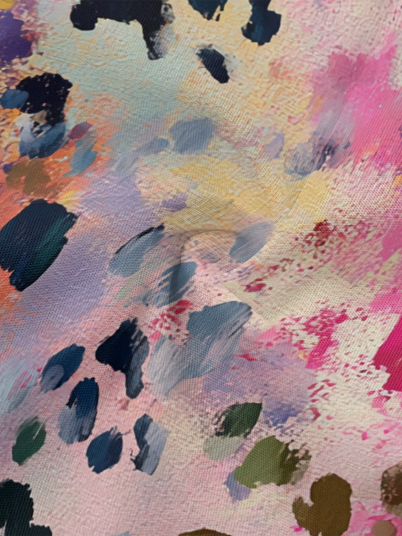 Multicolor Watercolor Flare Sleeve Bodycon Midi Dress MNO4786