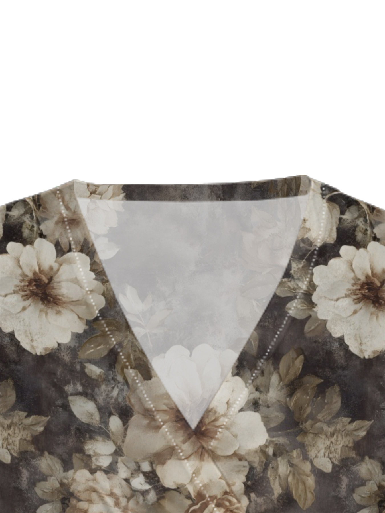 Marigold Floral Cap Sleeve V-Neck Midi Dress