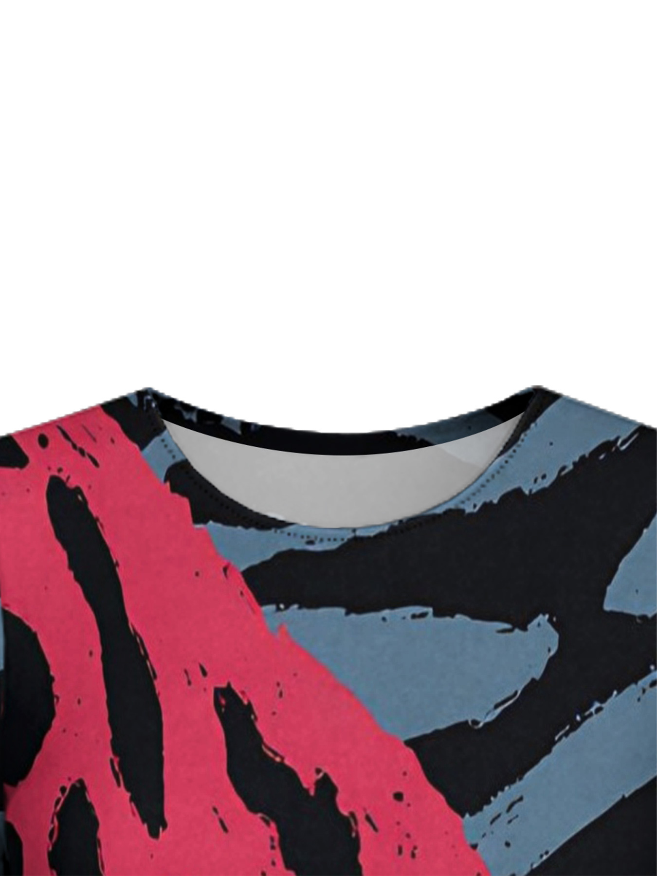 Bold Geo Animal Flare Sleeve Bodycon Midi Dress PQR5897