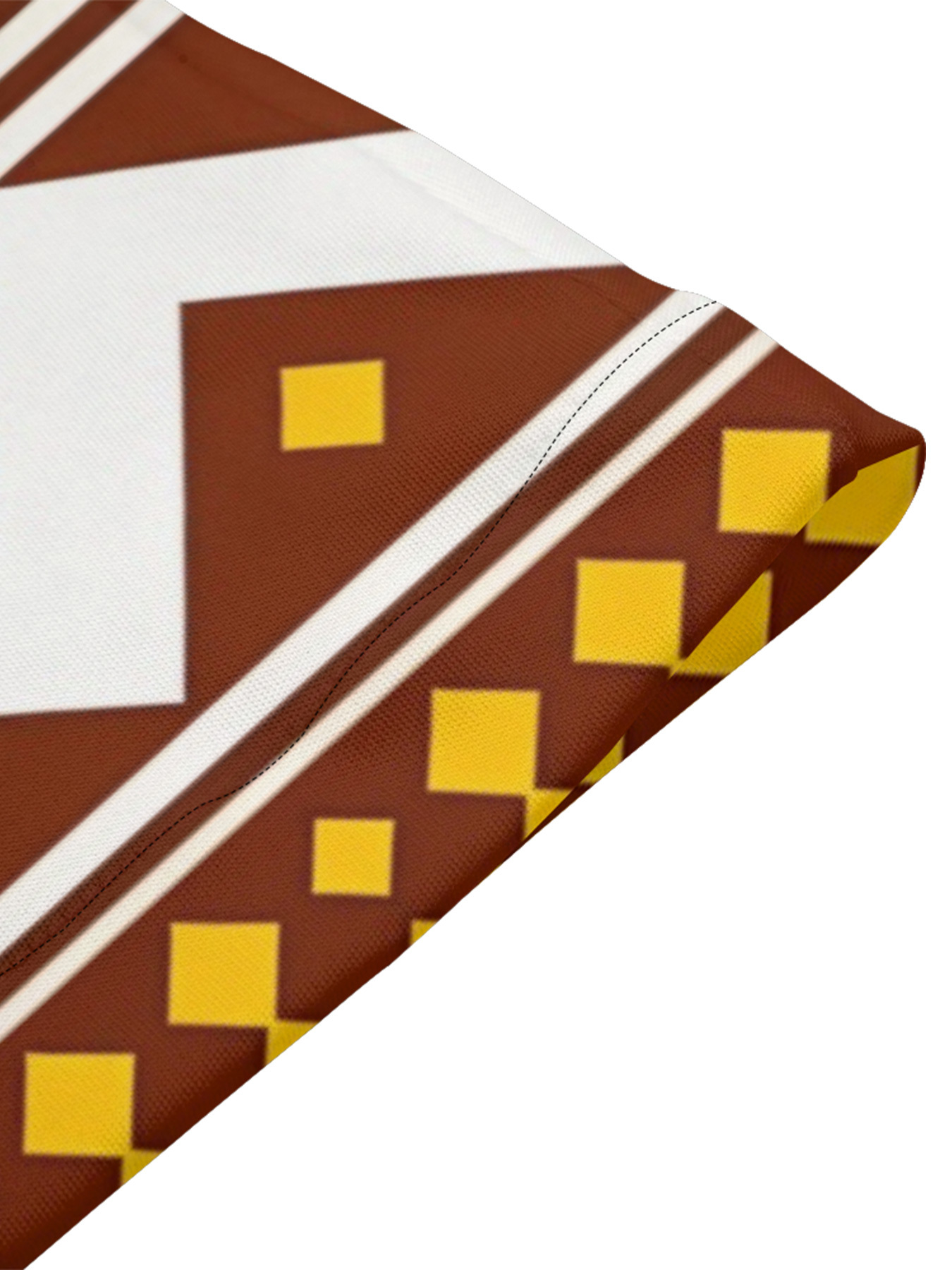 Warm-Tone Tribal Geometric Easter Flare Sleeve Bodycon Midi Dress