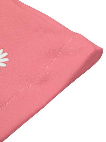 Peach-Pink Floral Basket Cross Easter Flare Sleeve Bodycon Midi Dress