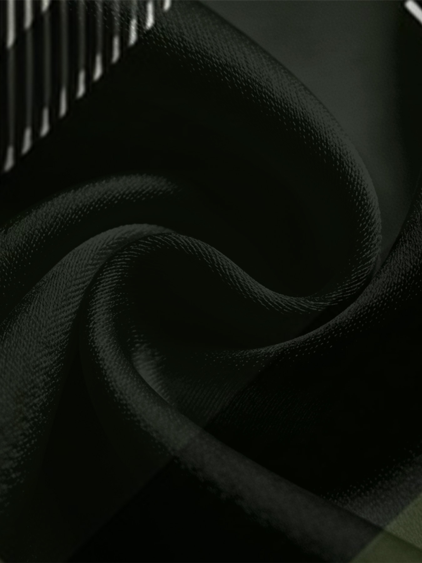 Green Plaid Long Sleeve Zip-Up Jumpsuit