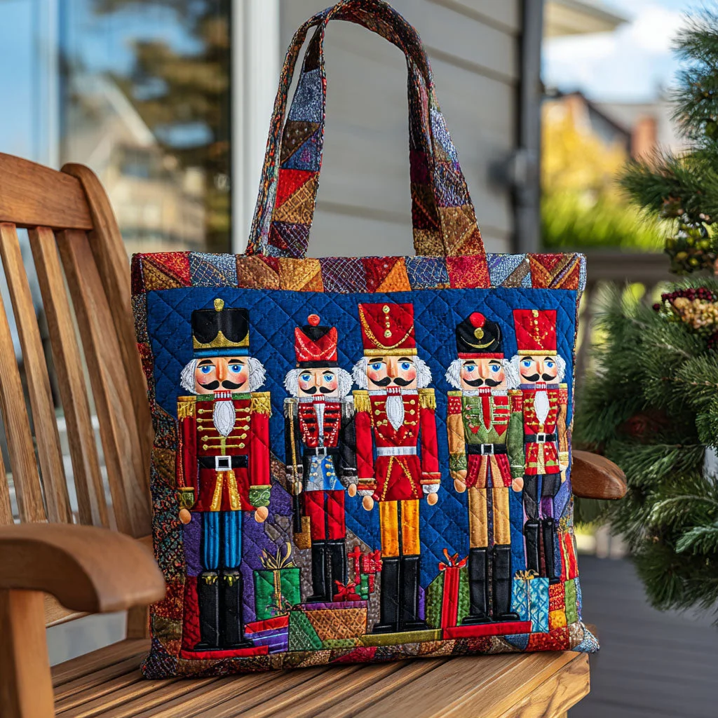 Christmas Guards Quilted Tote Bag Christmas bag