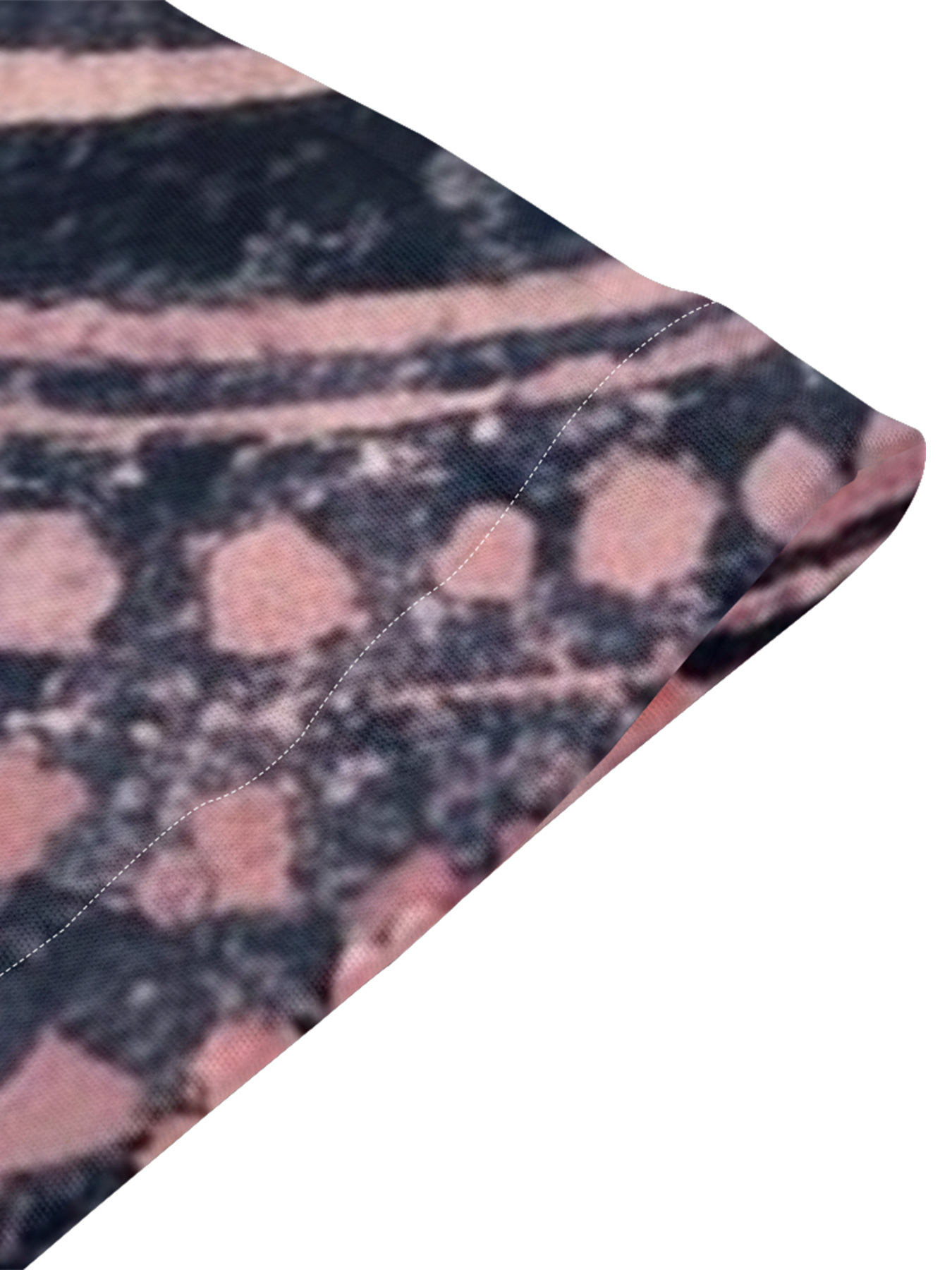 Pink Navy Floral Flare Sleeve Bodycon Midi Dress RQP531