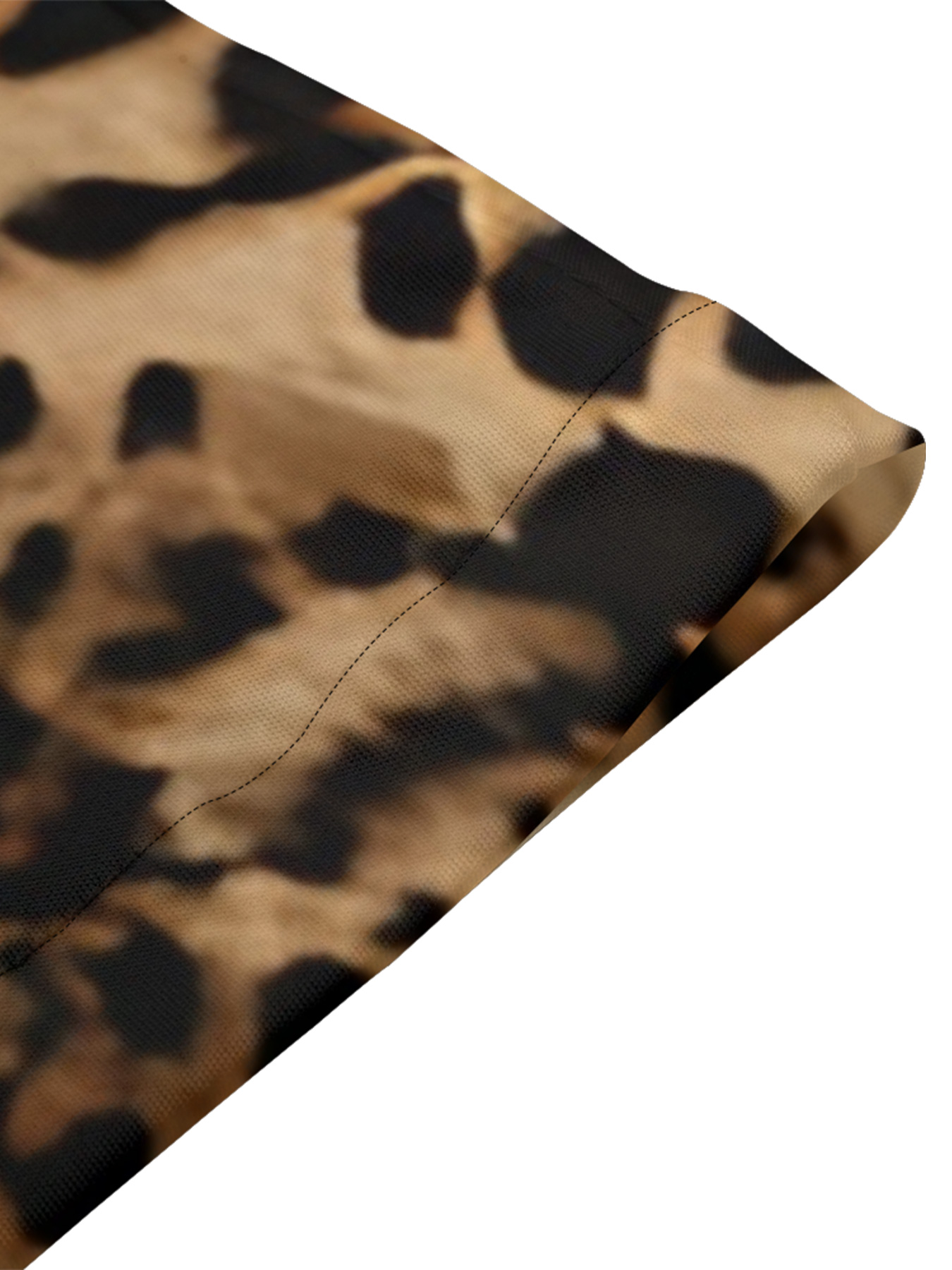 Classic Leopard Print Bell Flare Sleeve Bodycon Midi Dress