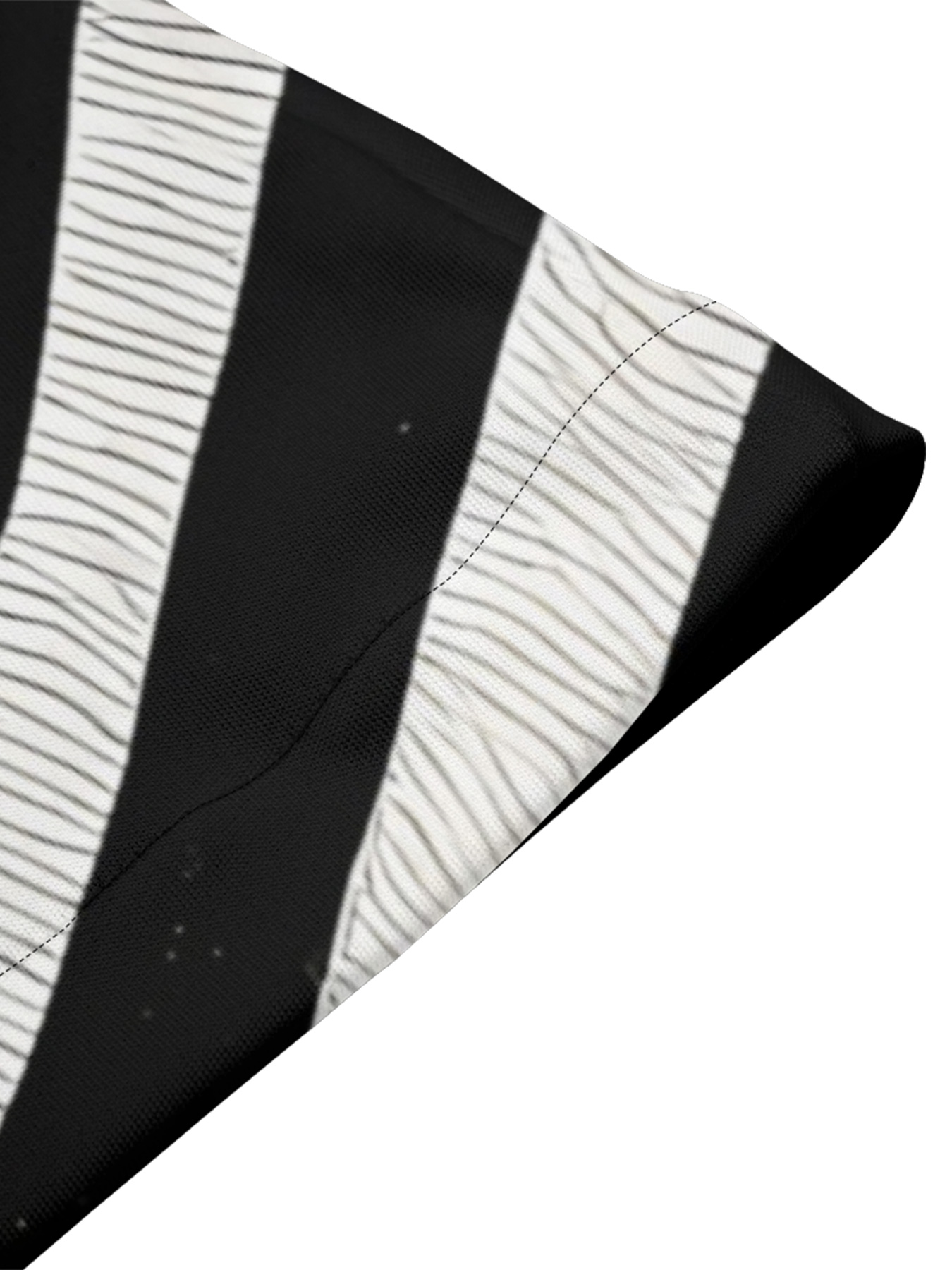 Zebra Stripe Flare Sleeve Bodycon Midi Dress