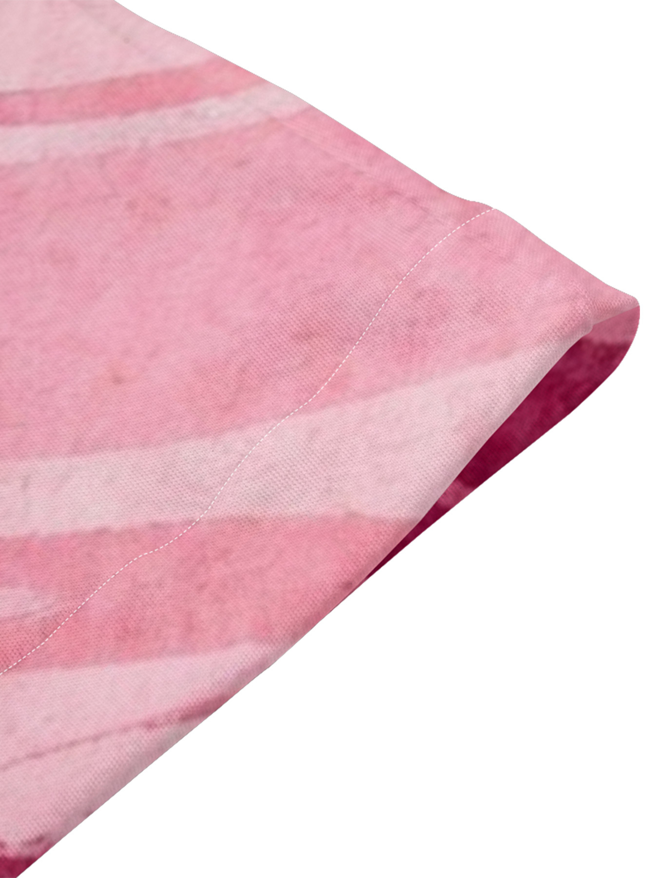 Pink Floral Wave Flare Sleeve Bodycon Midi Dress