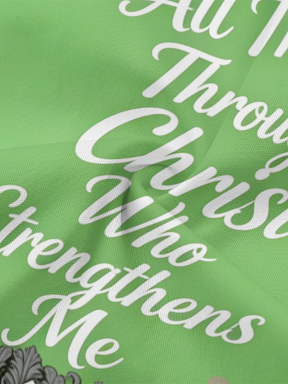 Fresh Green Easter Bunny Cross Easter Flare Sleeve Bodycon Midi Dress