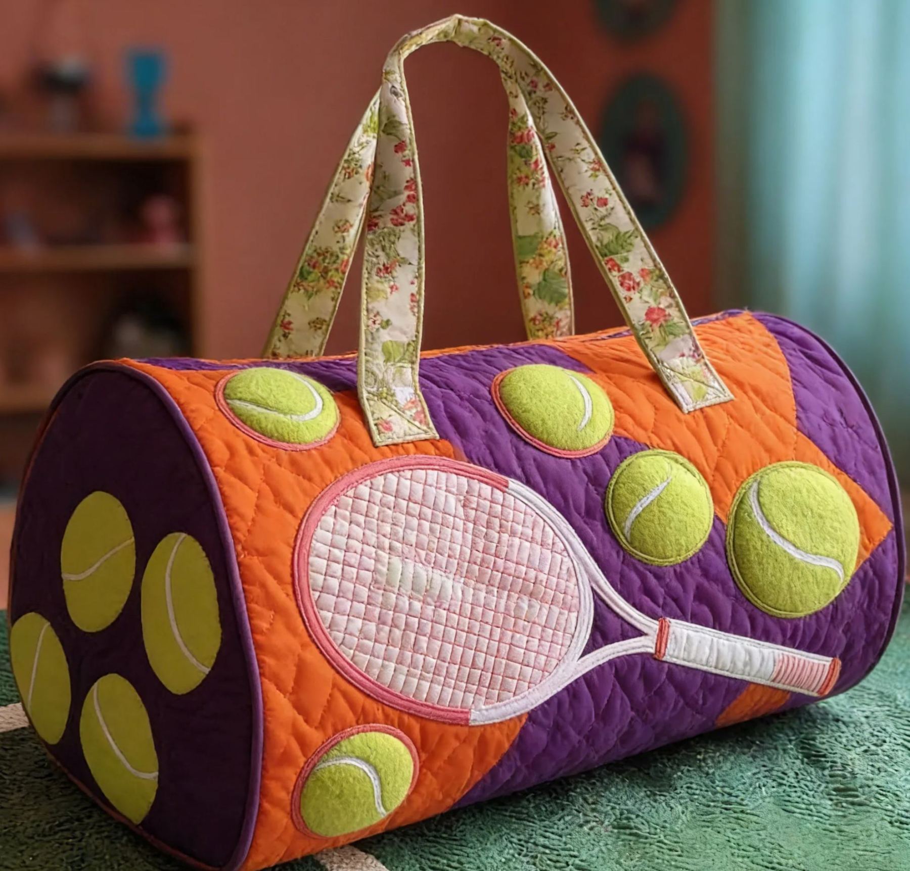 Stylish & Spacious Tennis Duffle Bag for Daily Use-QT30