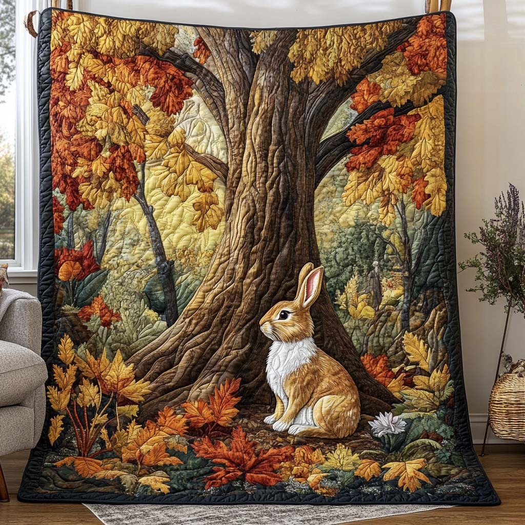 Rabbit Quilted Blanket 
