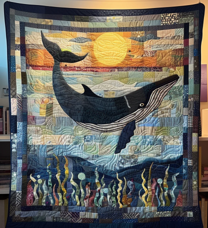 Aquatic Quilted Blanket