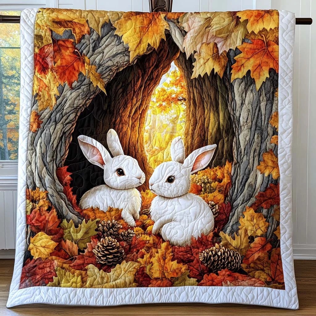 Rabbit Quilted Blanket 