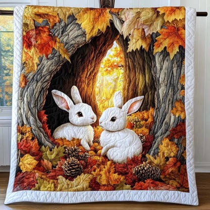 Rabbit Quilted Blanket 