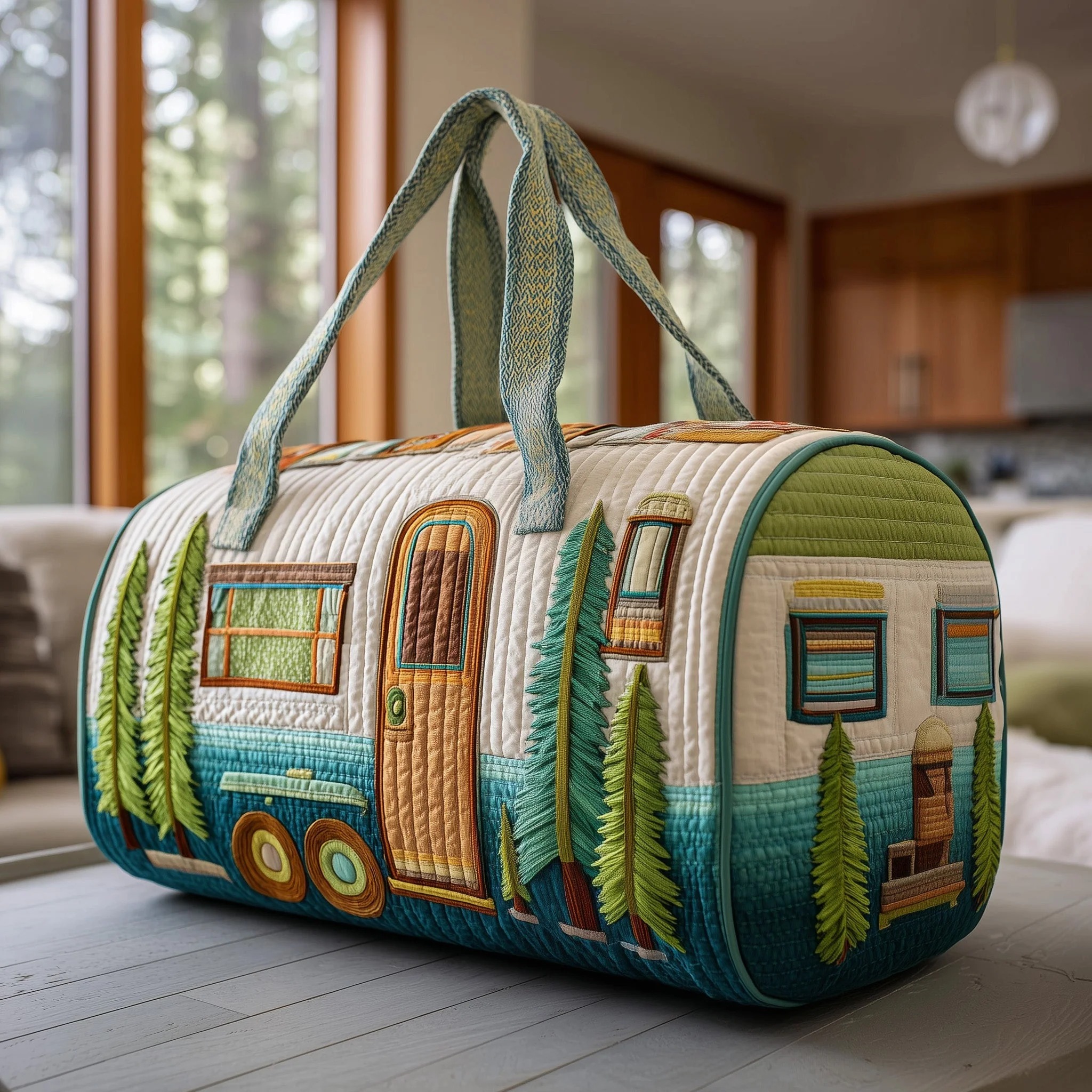 Cozy Camper Trailer Quilted Duffle Bag GFTOTP11481