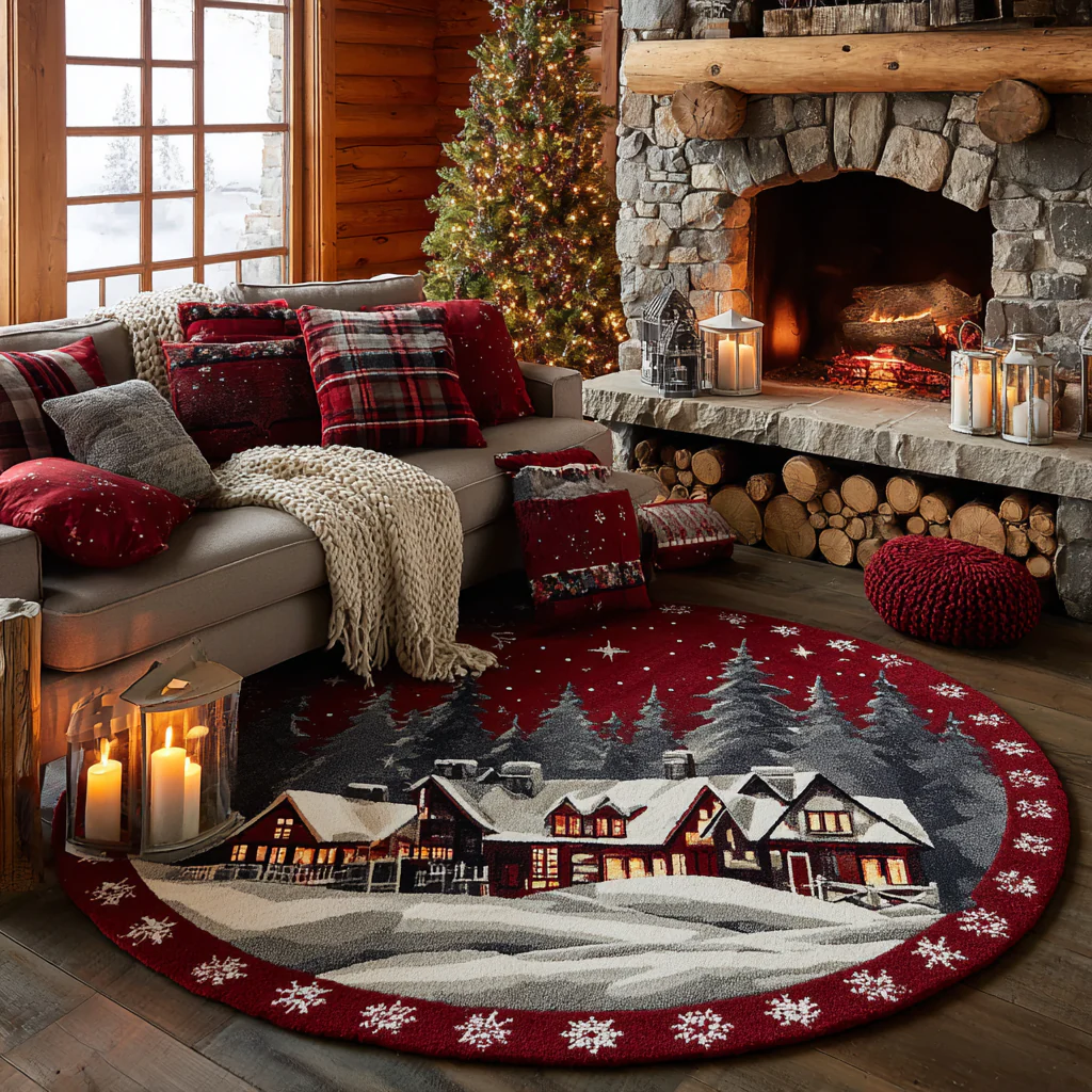 North Glow Round Carpet 