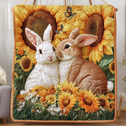 Rabbit Quilted Blanket 