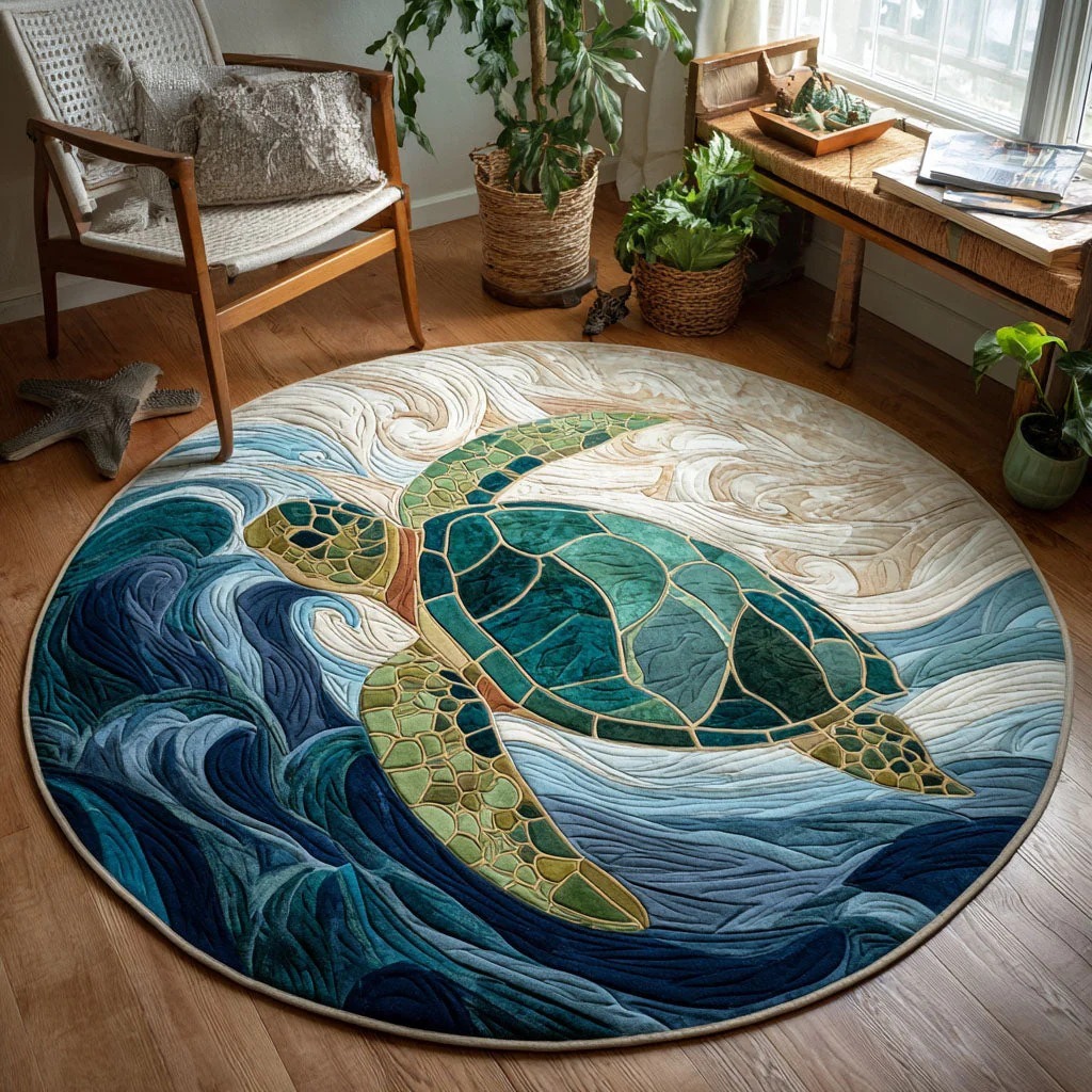 Sea Serenity Round Carpet 