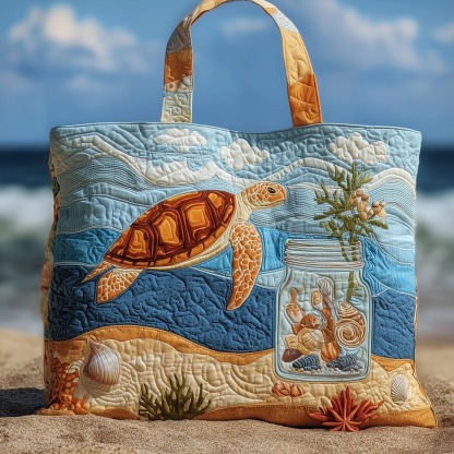 Turtle Heaven Quilted Tote Bag GFTOHD8949