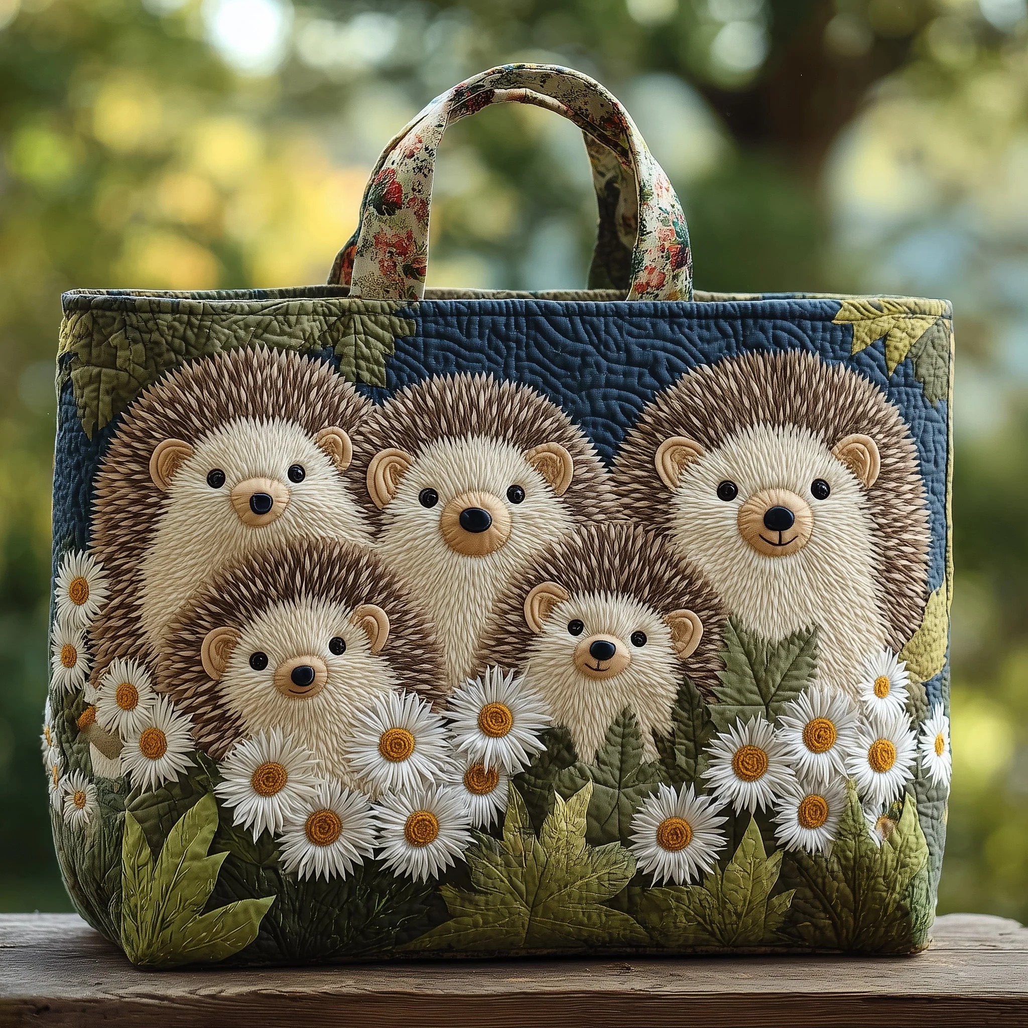 Hedgehog Heaven Quilted Tote Bag GFTOHD9522
