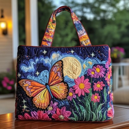 Lunar Wings Quilted Tote Bag GFTONT897