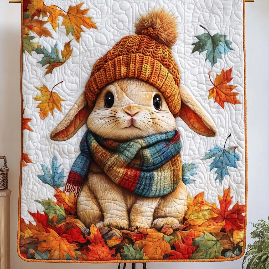 Rabbit Quilted Blanket 