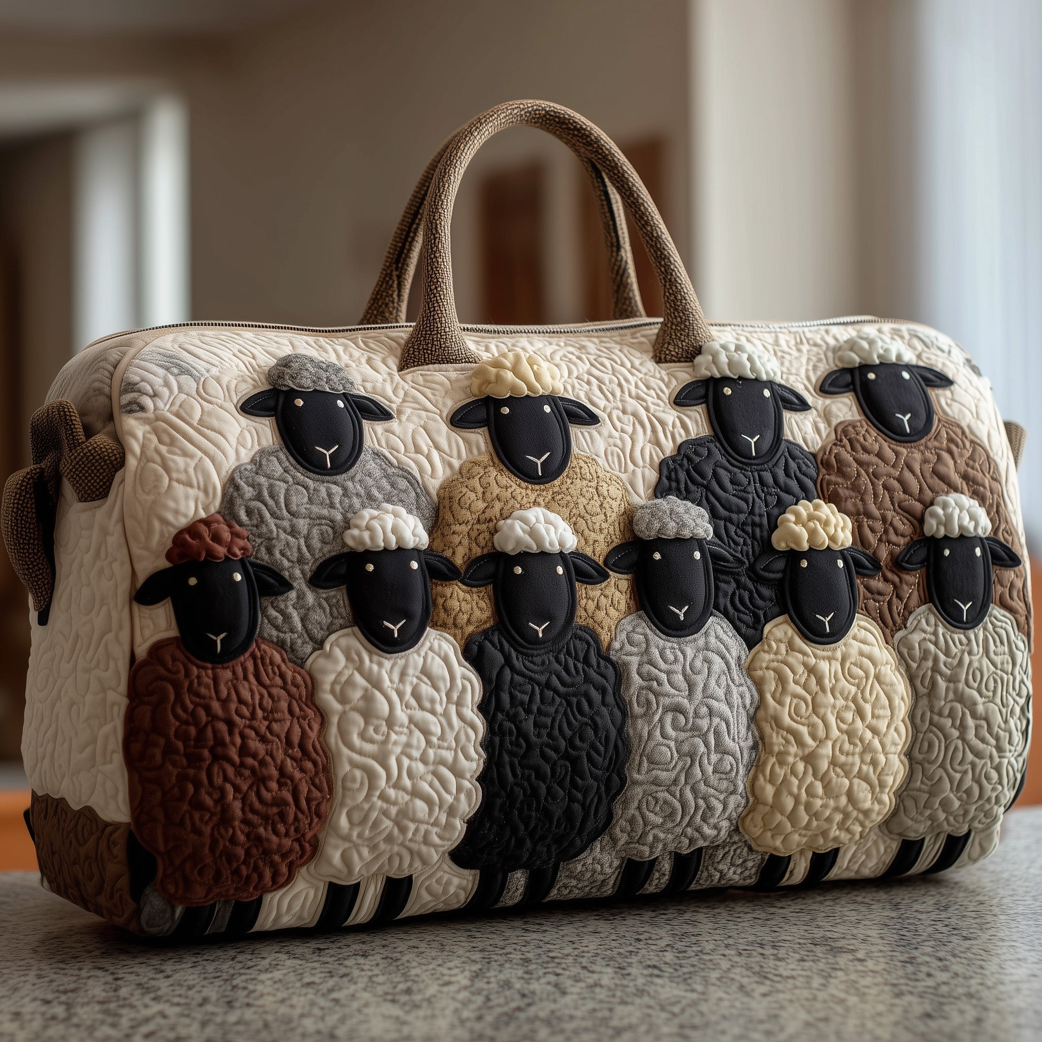 Sheep Serenity Quilted Duffle Bag GFTOHD8575