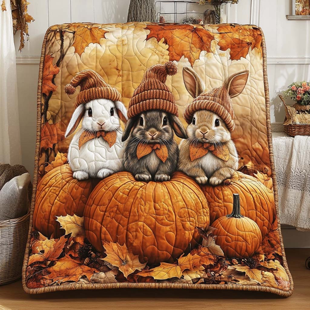 Rabbit Quilted Blanket 