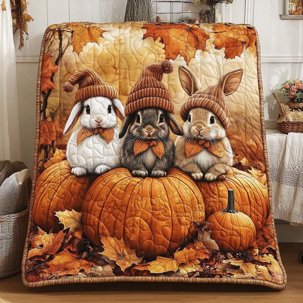 Rabbit Quilted Blanket 