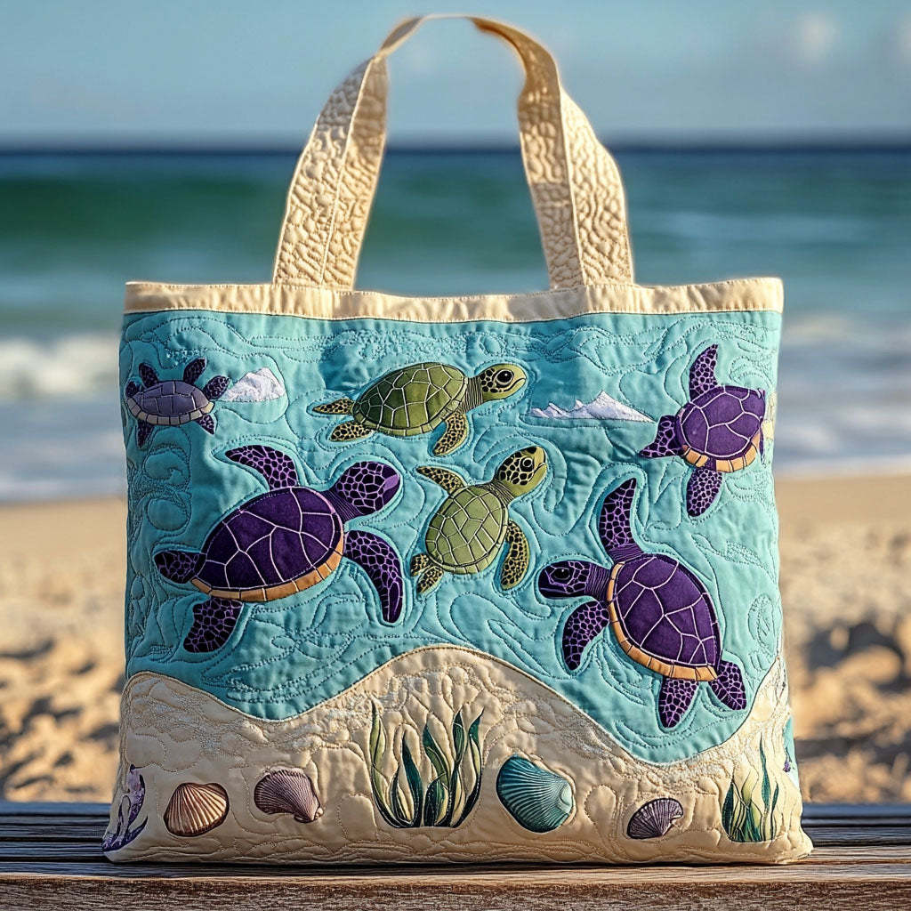 Sunny Shelldon Quilted Tote Bag