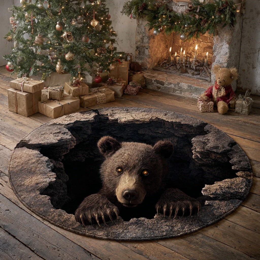 Bear Den Surprise Round Carpet 