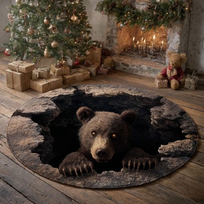 Bear Den Surprise Round Carpet 