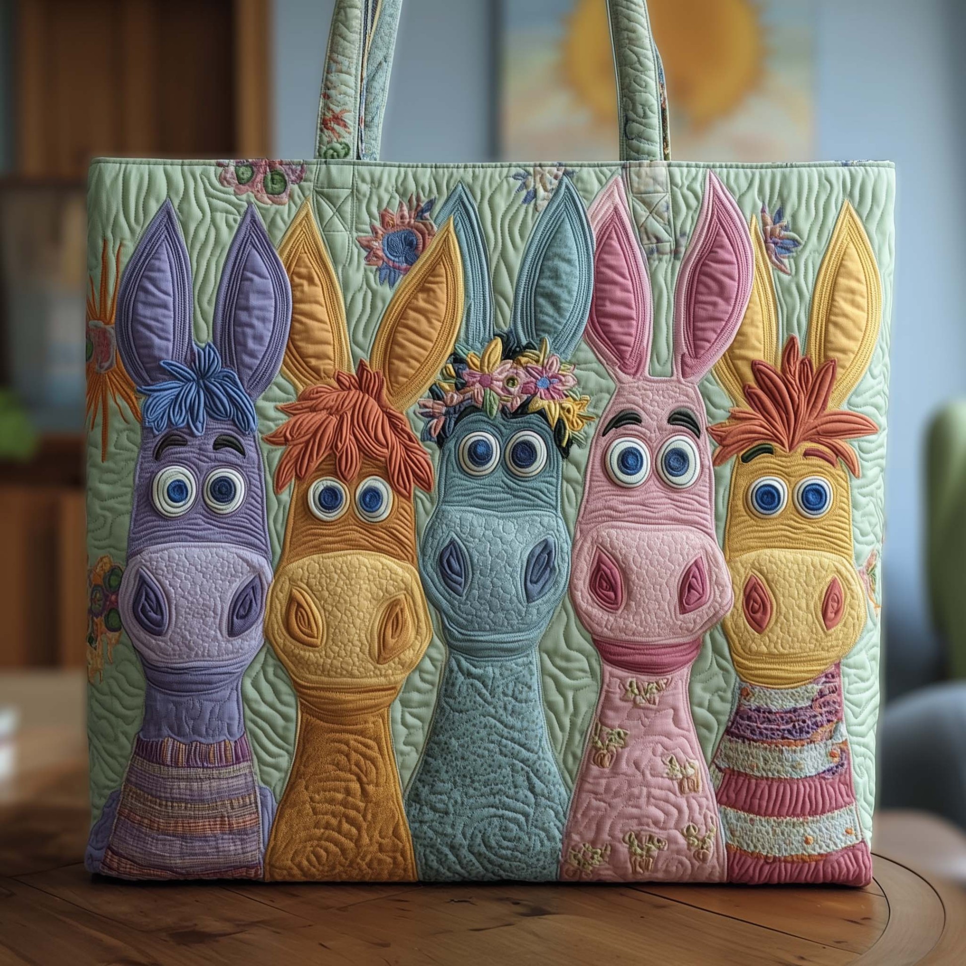 Funkey Donkey Quilted Tote Bag GFTOYC1326