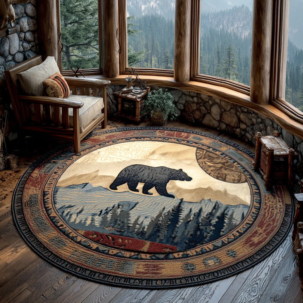 Wild Trail Round Carpet