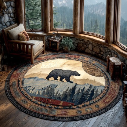 Wild Trail Round Carpet