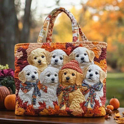 Morning Smile Quilted Tote Bag