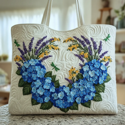 Charming Floral Embroidery Tote Bag