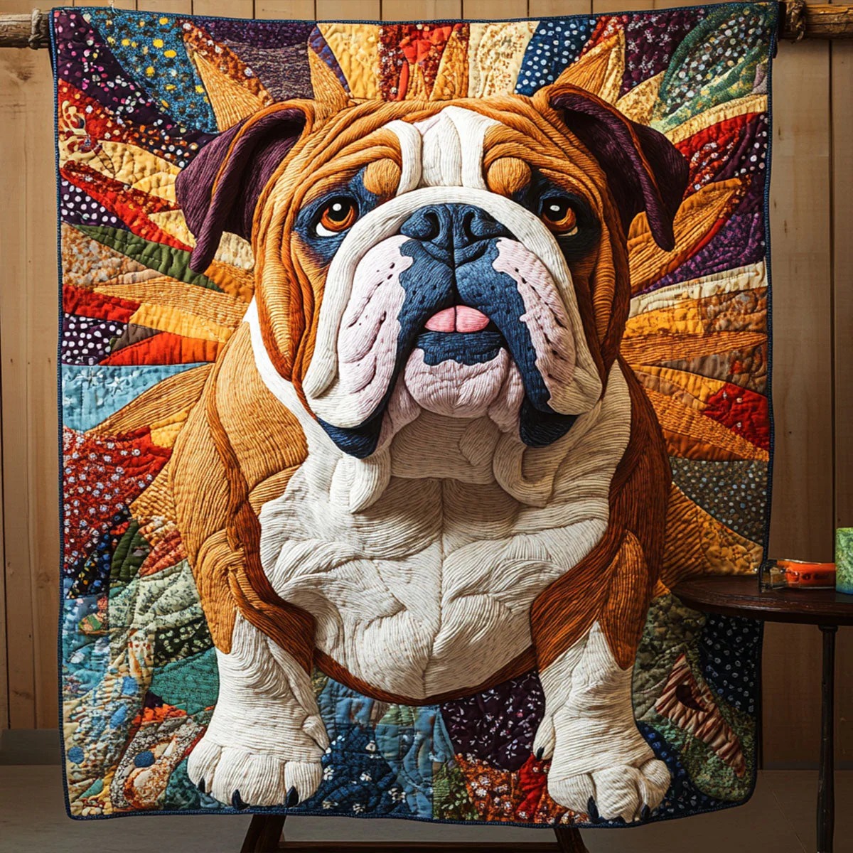 Bulldog Pride Quilted Blanket