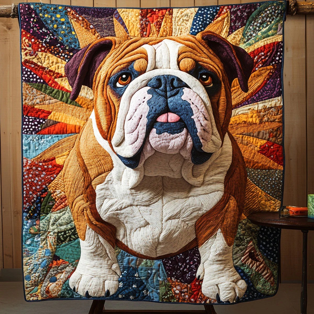 Bulldog Pride Quilted Blanket