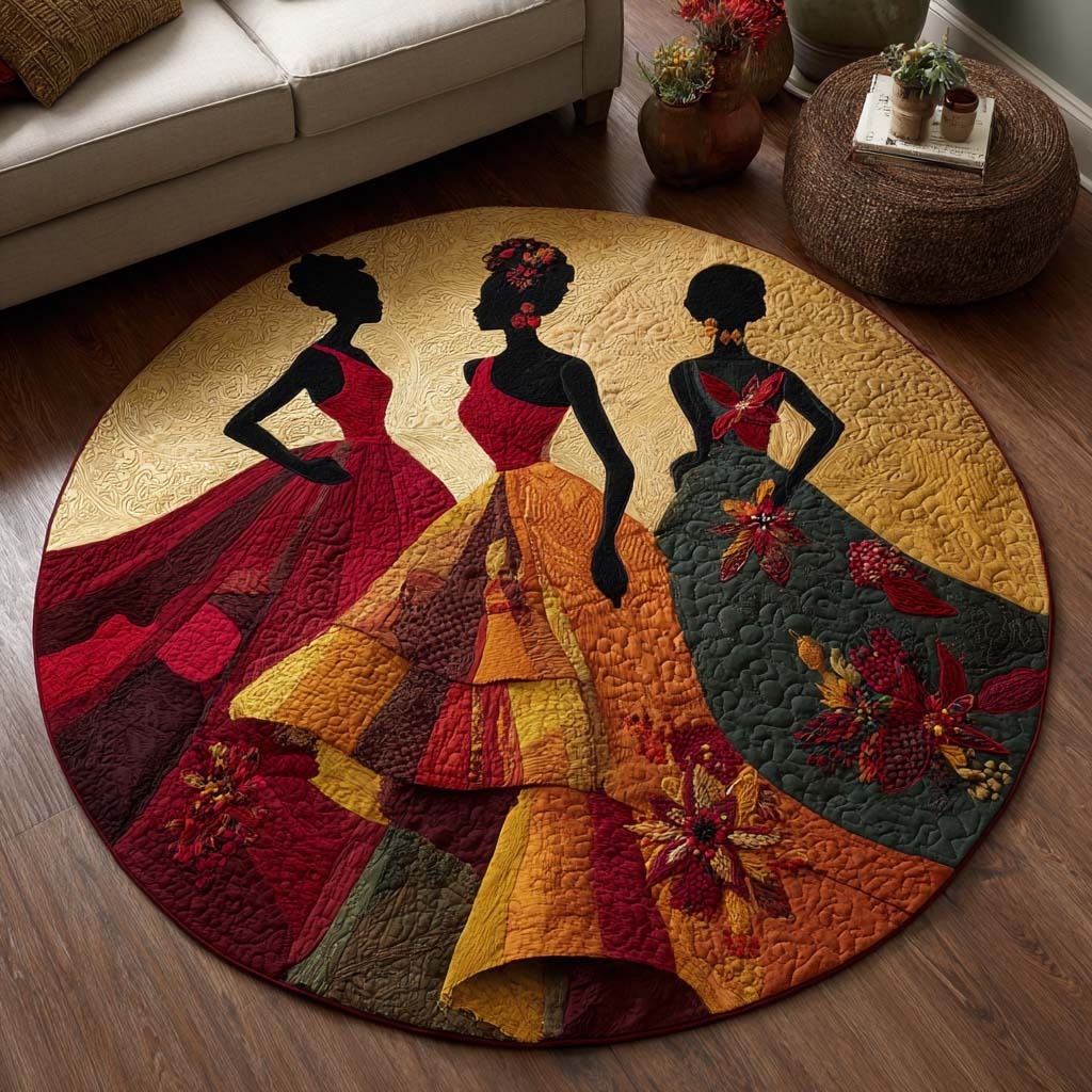 Autumn Elegance Round Carpet 